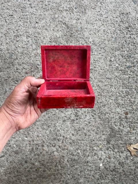 Red Stone Trinket Box