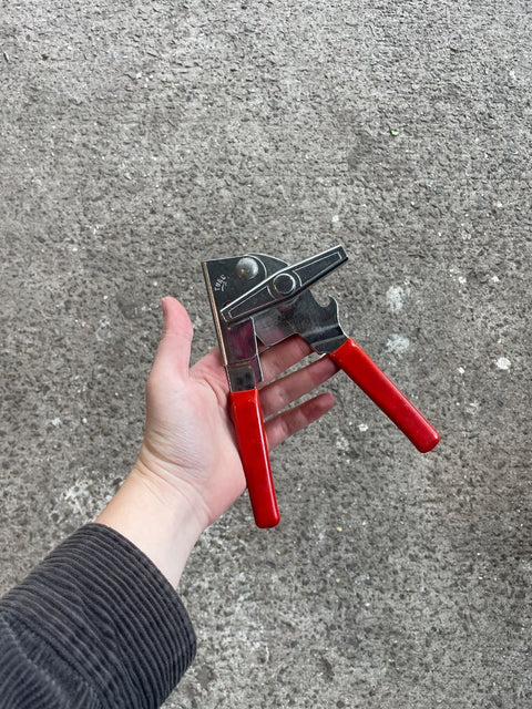 Retro Red Handled Can Opener