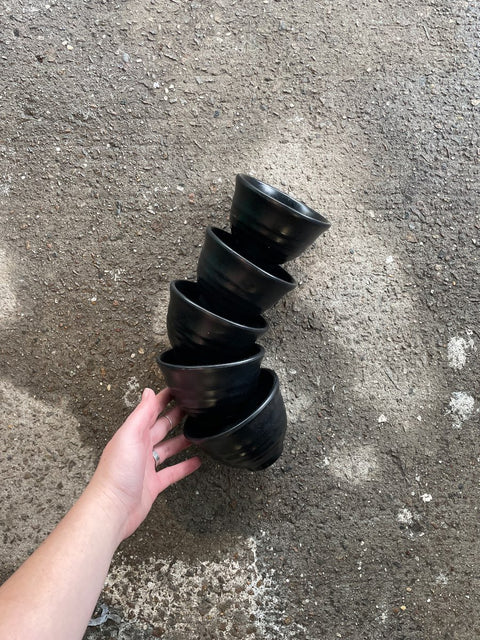 Set Of Black Bowls