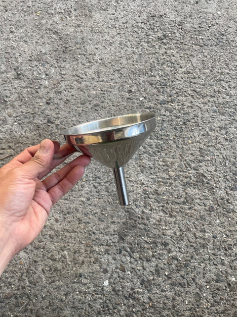 Shiny Stainless Steel Funnel