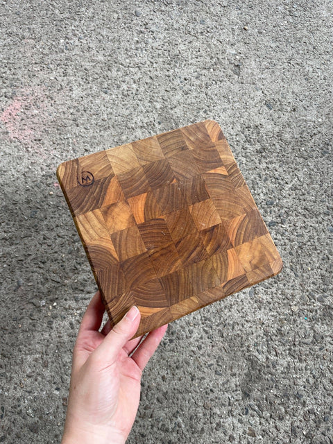Square Wood Cutting Board
