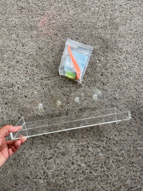 Suction Cup Acrylic Shelf