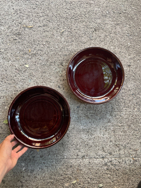 Two Beautiful Shallow Ceramic Bowls