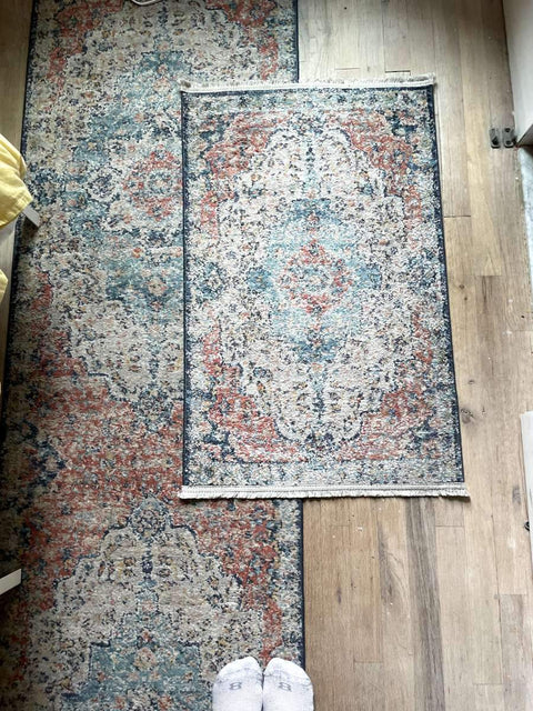 Two Patterned Persian Style Runner Rugs, 2x3ft and 2x8ft