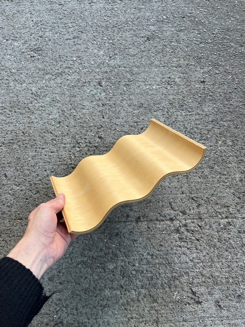 Wavy Wooden Display Tray