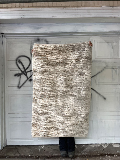 West Elm Handmade Shaggy Wool Rug, 3x5ft