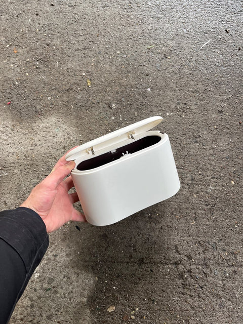 White Desktop Trash Bin
