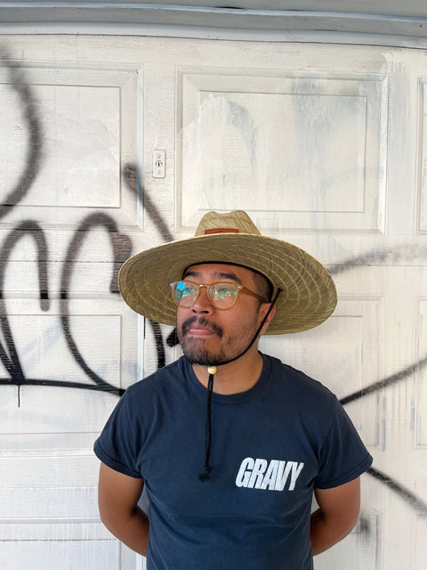 Wide Brim Straw Sun Hat