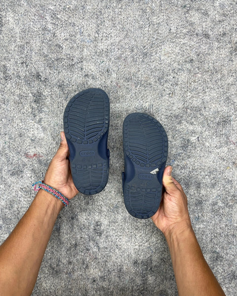Crocs Kids Classic Navy Clogs, Size C13