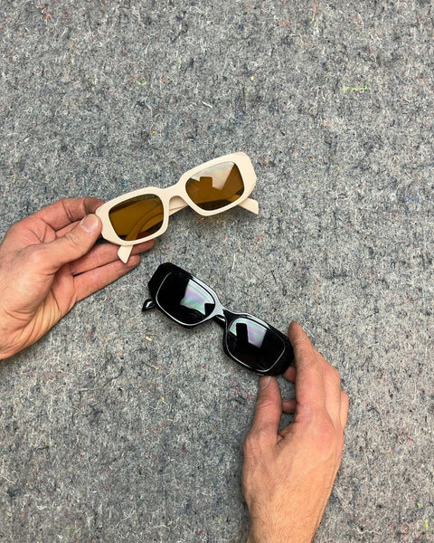 Two Pairs of The Same Sunglasses, Off-White & Black