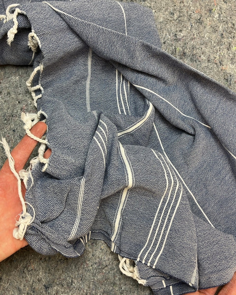 Blue & White Turkish Towel