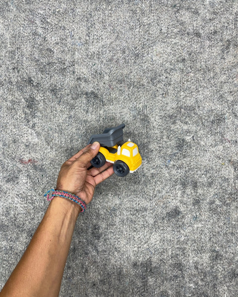 Yellow and Gray Mini Toy Dump Truck