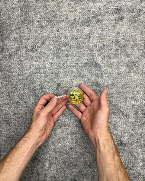 Yellow Clear Plastic Mini Yo-Yo Toy That Lights Up