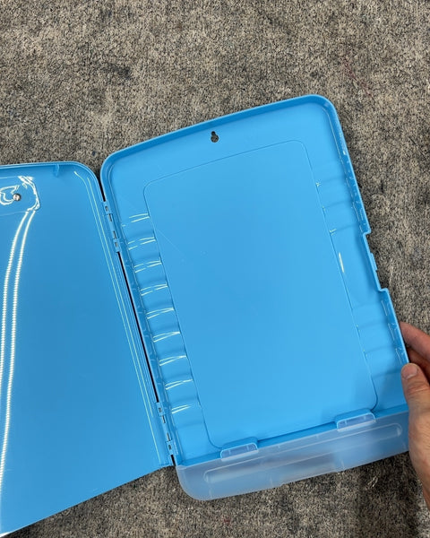 Blue Plastic Storage Clipboard