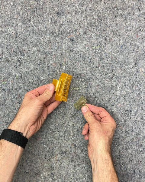 Yellow Hair Claw Clips