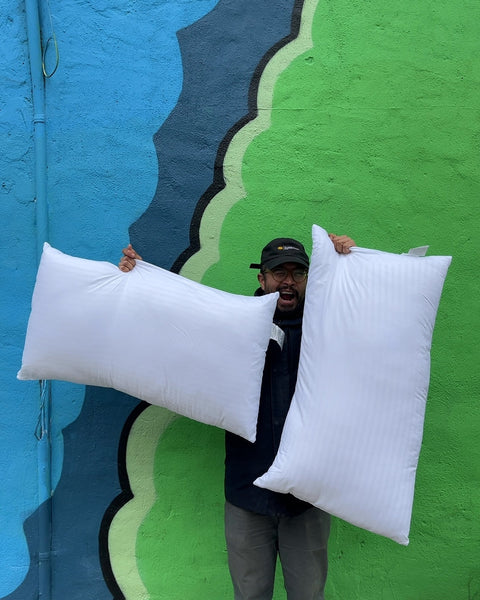 Two Good White Bed Pillow, 20x36"