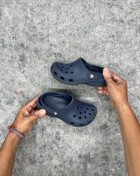Crocs Kids Classic Navy Clogs, Size C13