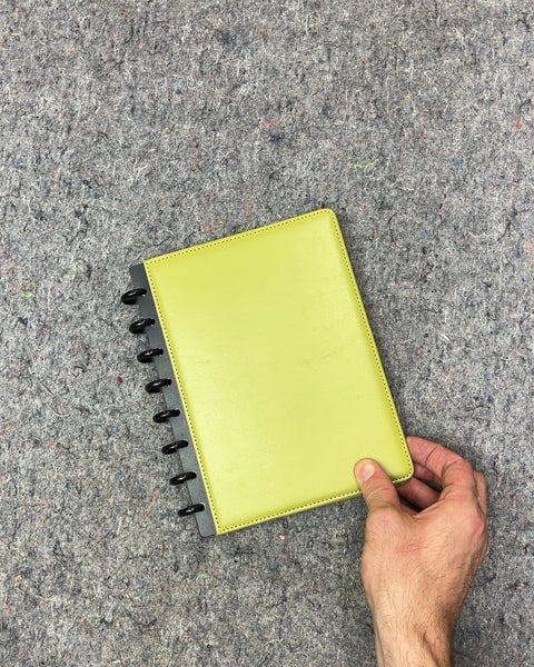 Lime Green Discbound Notebook