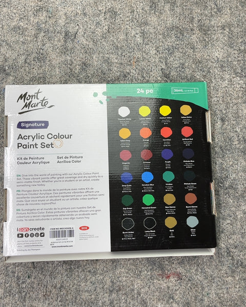 Mont Marte Signature Acrylic Colour Paint Set
