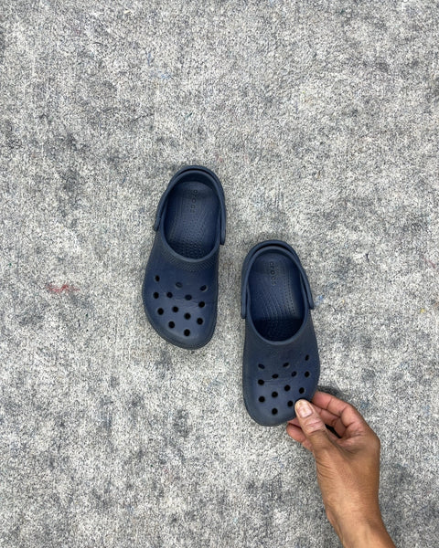 Crocs Kids Classic Navy Clogs, Size C13