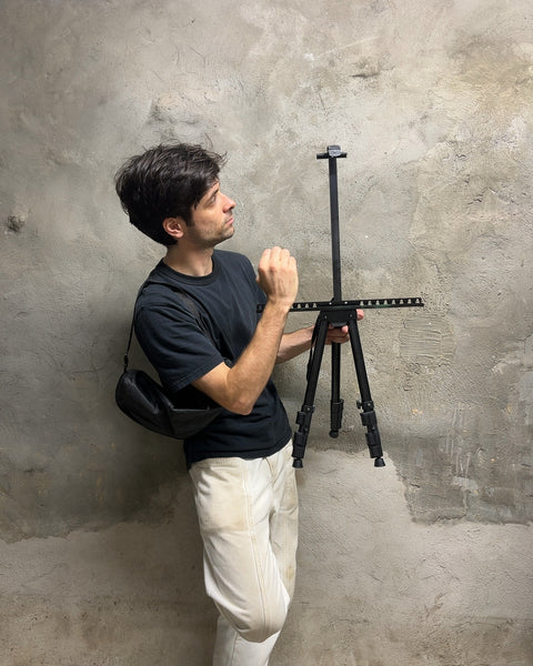 Adjustable Black Aluminum Folding Artist Tripod Easel