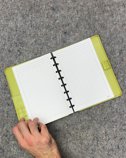 Lime Green Discbound Notebook