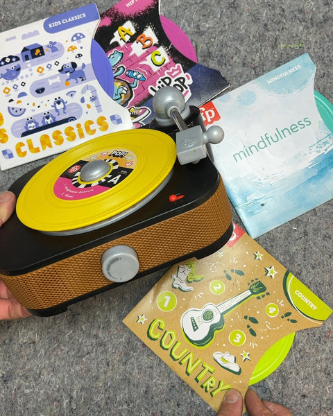 Fisher Price Toy Record Player with Records