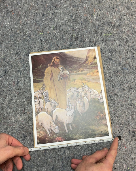 "Jesus and His Fat Ass Unicorns" Print by Serene Bacigalupi, 8.5x11"