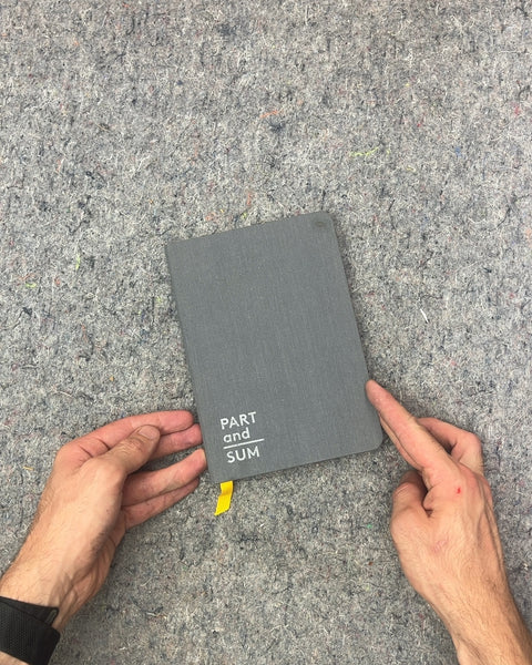 Part and Sum Gray Notebook