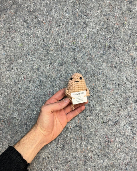 Crocheted Positive Potato To Put On Your Desk!